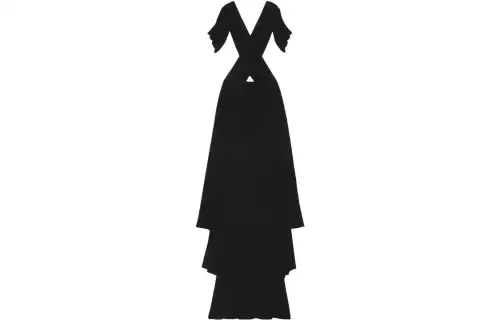 GUCCI SS23 Short Sleeved Dress Women's Black