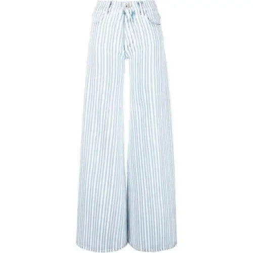 OFF-WHITE wide leg jeans