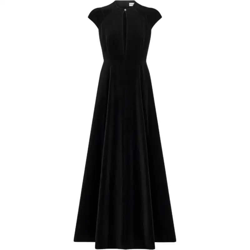 DIOR FW24 Short Sleeved Dress Women's Black