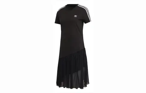 Adidas Originals Tulle Short Sleeved Dress Women's Black
