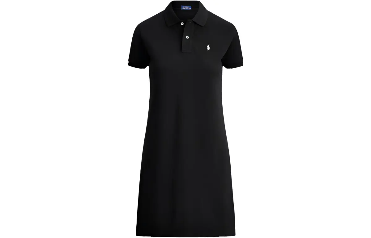 Polo Ralph Lauren SS20 Short Sleeved Dress Straight Fit Version Women's Polo Black