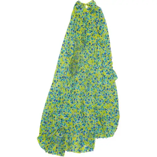 Balenciaga Long Sleeved Dress, Loose Fit Women's Green