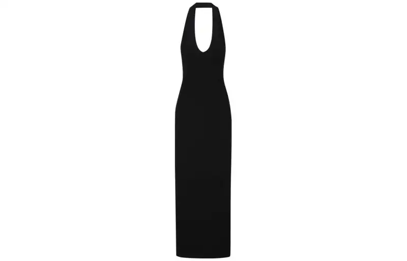 SAINT LAURENT SS22 Sleeveless Dress Women's Black