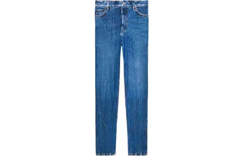 Balenciaga Jeans Women's Dark Blue Moderate Slim Fit Pants