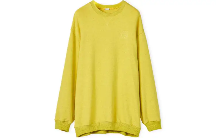 LOEWE Long Sleeved Dresses Women's Yellow Crew Neck Moderate