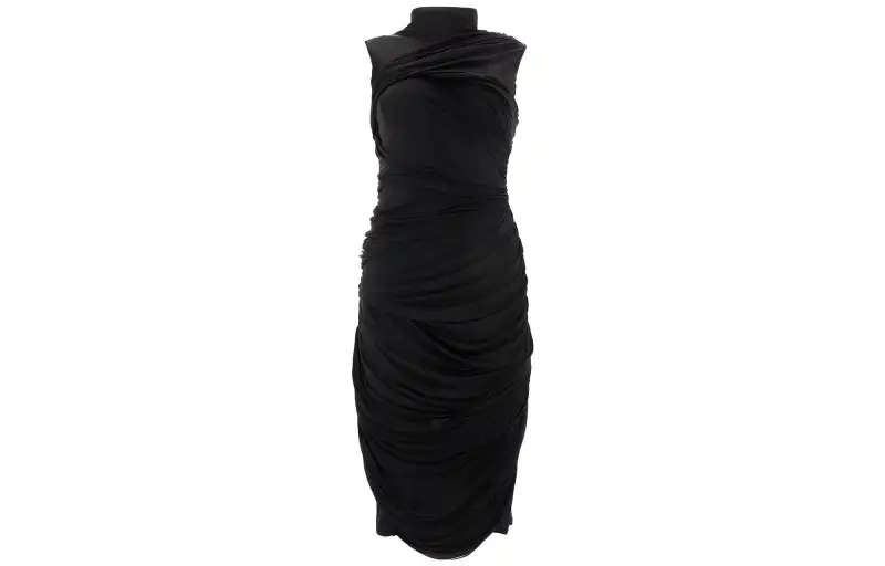 LOEWE Sleeveless Dresses Women's Black Crew Neck