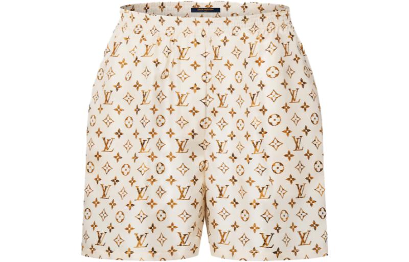 Женские шорты Louis Vuitton LOUIS VUITTON Logo (белые)