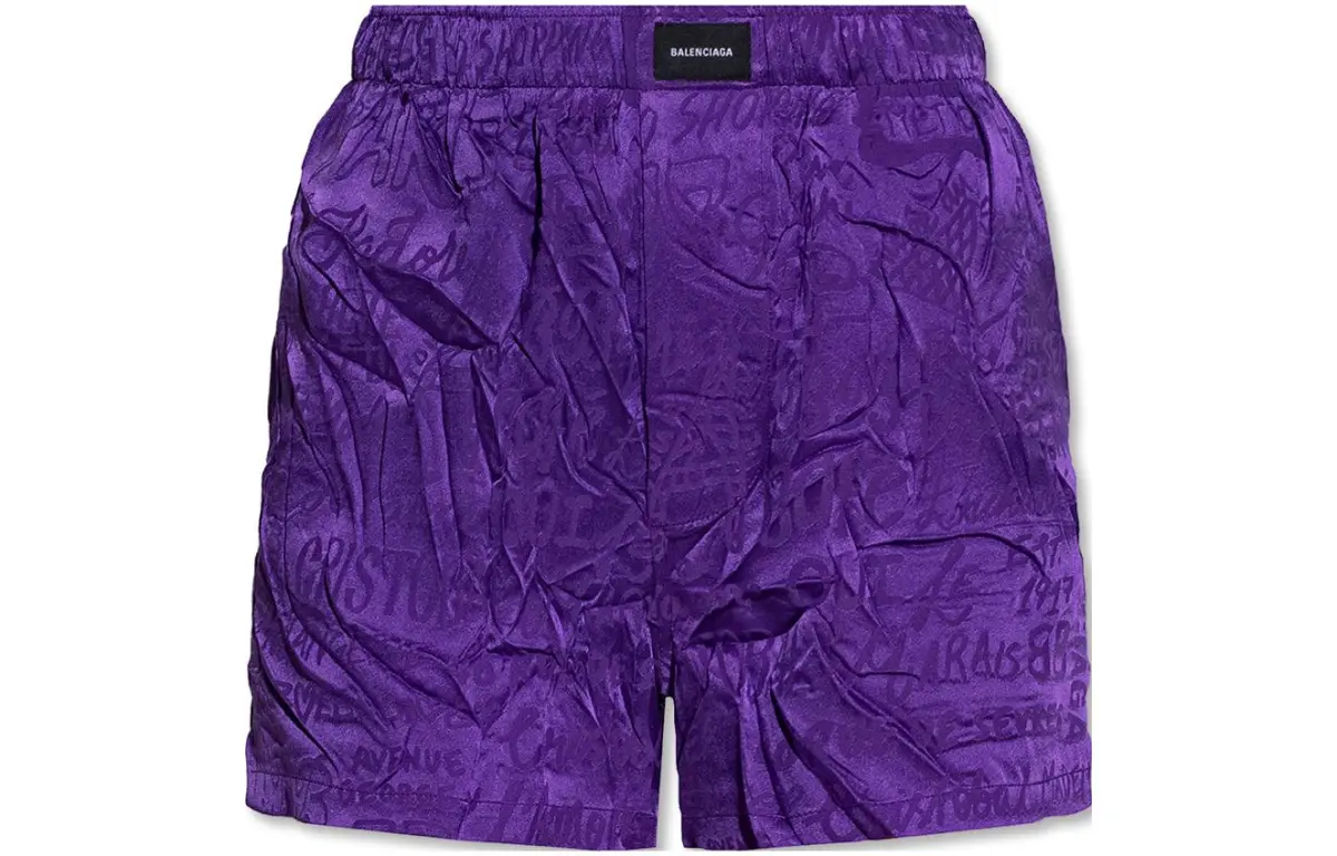 Balenciaga Pyjama Shorts 'Violet'
