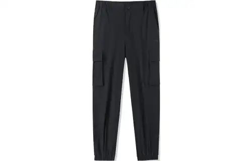 ANTA Variety Training Collection Knitted Sweatpants Women's Black Moderate Cuffed Pants
