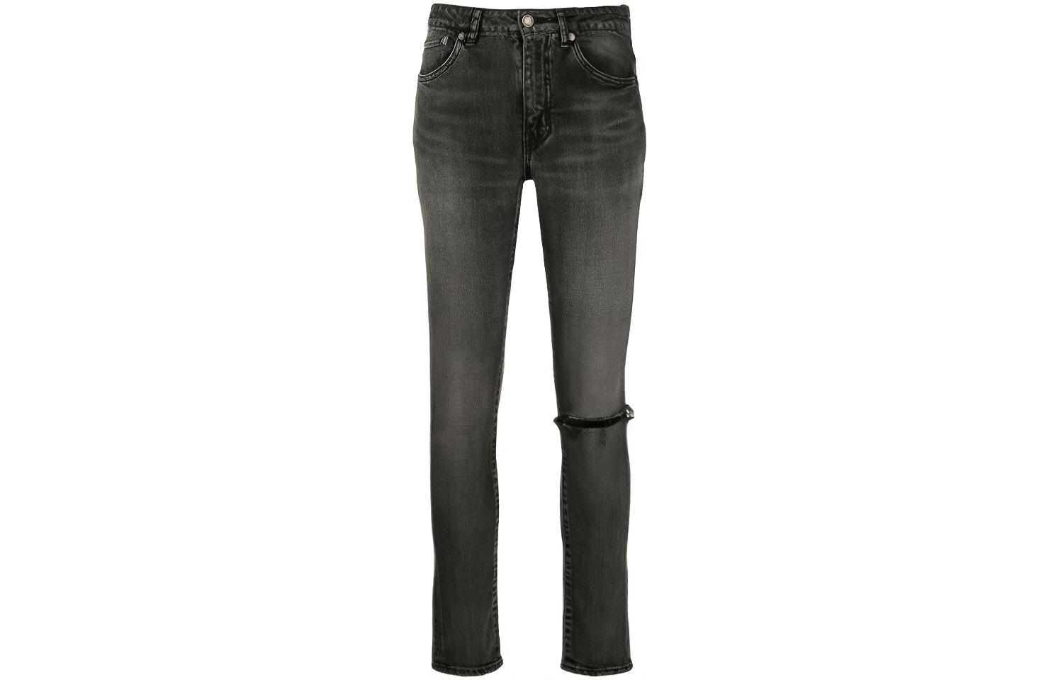 Женские джинсы SAINT LAURENT FW21 (серые)