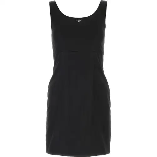 PRADA SS23 Sleeveless Dress Women's Black