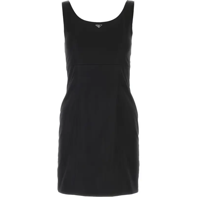 PRADA SS23 Sleeveless Dress Women's Black
