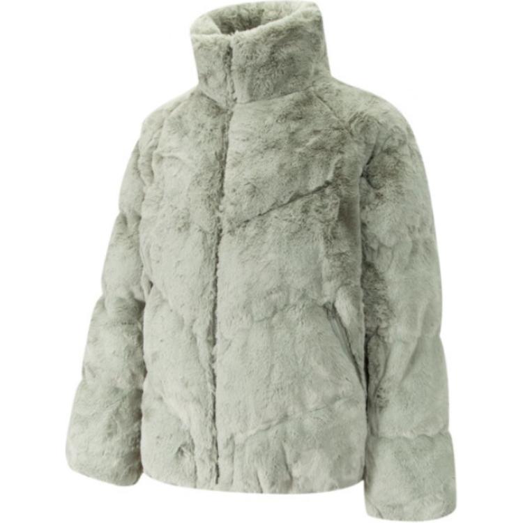 Женская куртка Nike AS W NSW SYNFL NK WPFR OS FUR (светло-зеленая)
