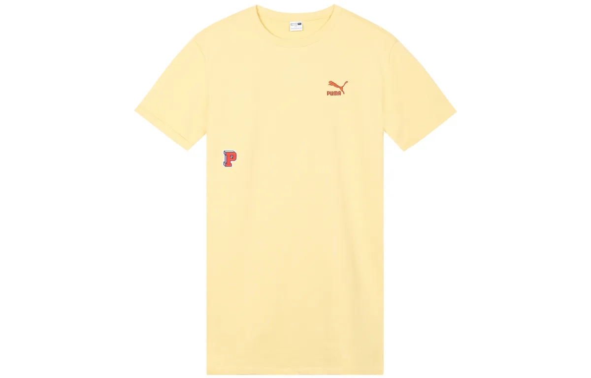 PUMA Short Sleeved Dress Women's Yellow