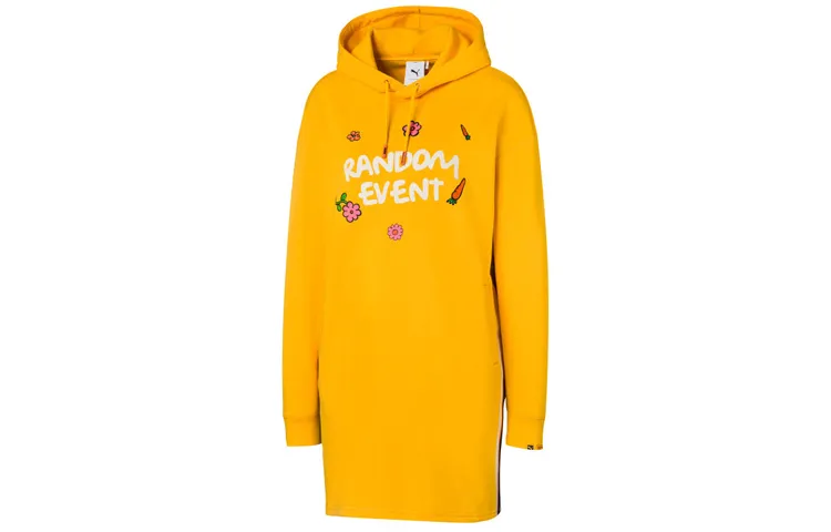 PUMA X Randomevent RANDOM EVENT× Long-Sleeved Dresses Women's Hooded Moderate Mid-Length