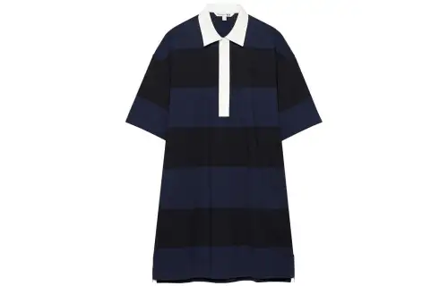 UNIQLO Jw Anderson Co Branded Series Short Sleeved Dress Women's Navy Blue