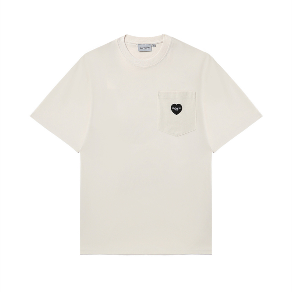 Мужская футболка Carhartt WIP S/S Pocket Ingo Pocket T-Shirt (микро-белая)