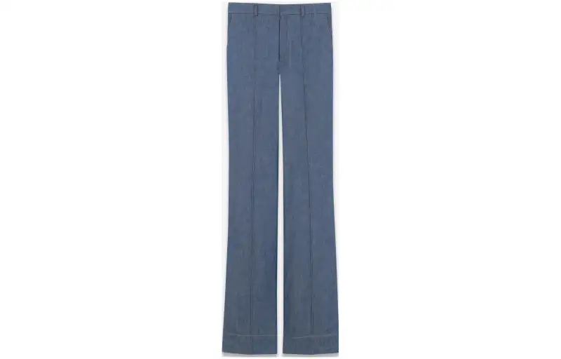 SAINT LAURENT High rise Wide leg Jeans