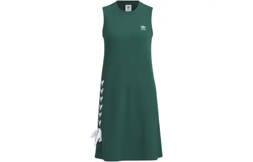 adidas originals Logo Print Sleeveless Jumpsuit 'Green'