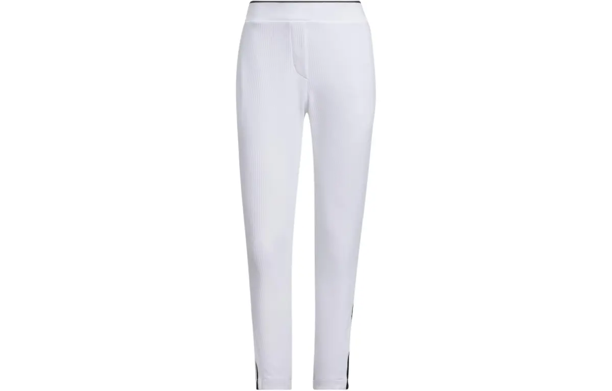 Adidas Aeroready 3 Stripes 7/8 Pants Knitted Sweatpants Women's White