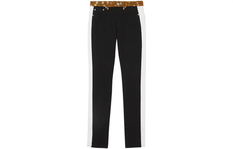 Burberry Jeans Women's Black Moderate Straight Fit Pants