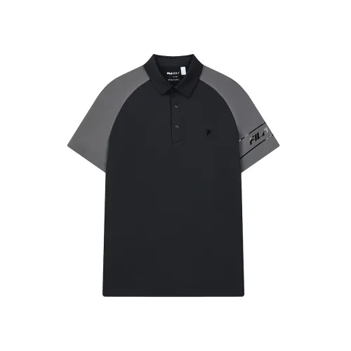 FILA Golf Polo Shirt Men's Pitch Black