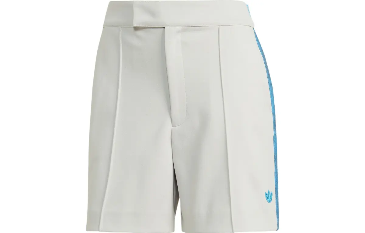 Adidas Originals Casual Shorts Women's Pearl Gray Moderate Straight Fit Pants