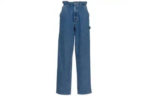 MIU MIU Jeans Women's Blue Moderate Straight Fit Pants