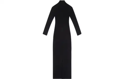 【Previous Season】textured mock-neck dress