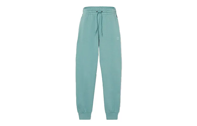 Timberland Knitted Sweatpants Women's Cyan Moderate Cuffed Pants