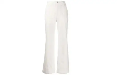 LOEWE Jeans Women's White Moderate Slim Fit Pants