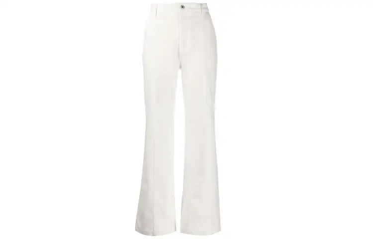 LOEWE Jeans Women's White Moderate Slim Fit Pants