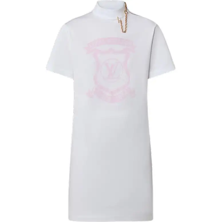 LOUIS VUITTON SS22 Short Sleeved Dress Women's White