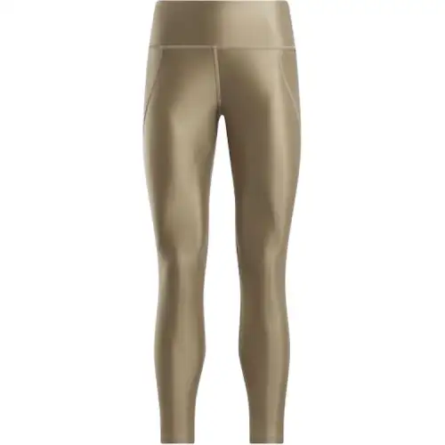 Reebok Lux Shine High Rise Leggings Casual Pants Women's Pebble Beige