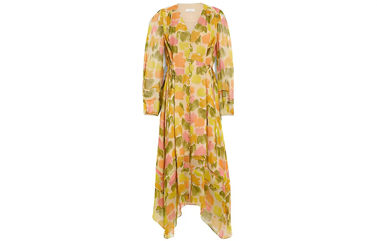 COACH Long Sleeved Dress Women's Yellow