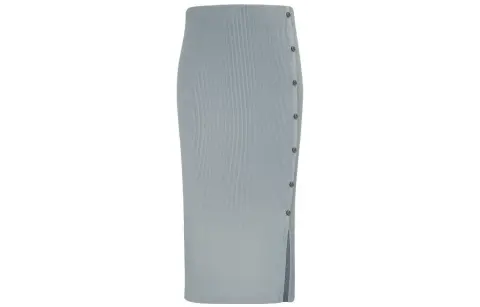 CK/Calvin Klein Knit Long Skirt Women's Gray