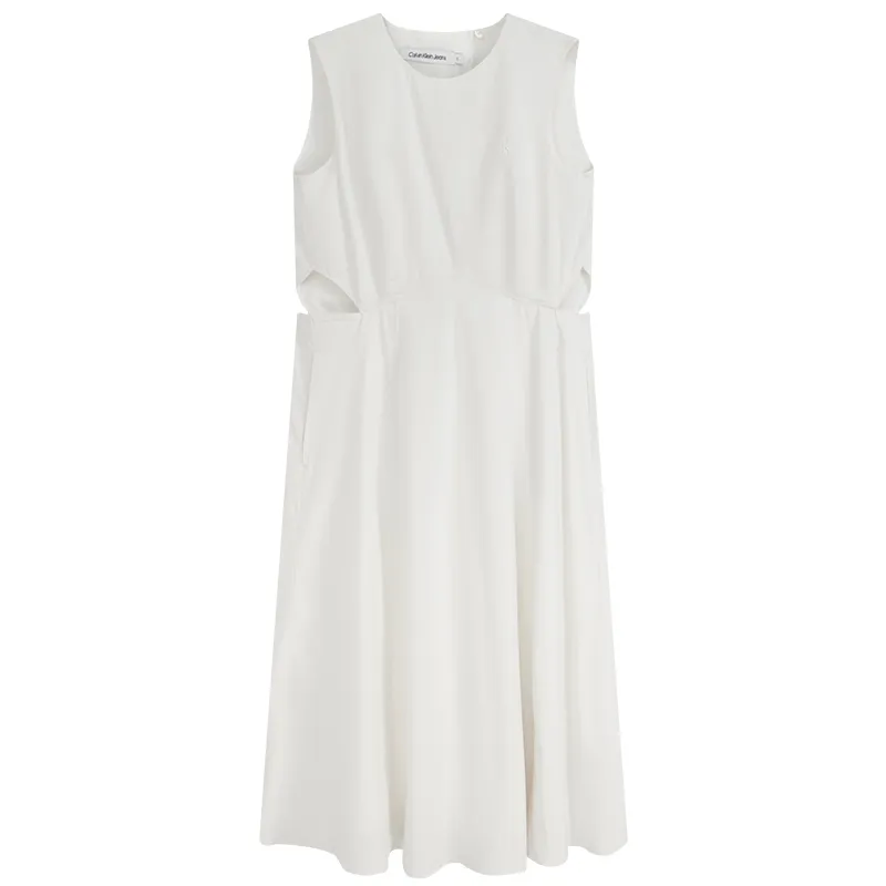 CALVIN KLEIN Sleeveless Dress Women's Moon White