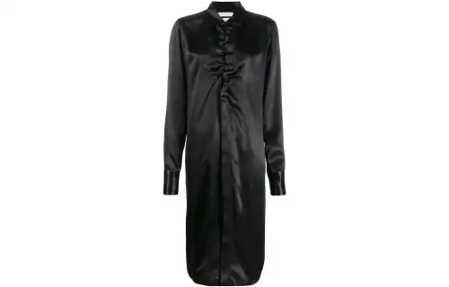 Bottega Veneta SS22 Long Sleeved Dress Women's Black
