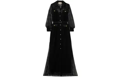 GUCCI Long Sleeved Dress Women's Black