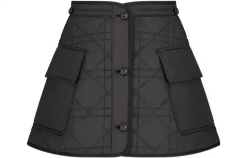 DIOR Belted Cargo Mini Skirt 'Black/Khaki'