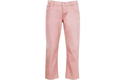 PRADA Jeans Women's Rose Red Moderate Straight Fit Pants
