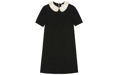 GUCCI Short Sleeved Dress Women's Black