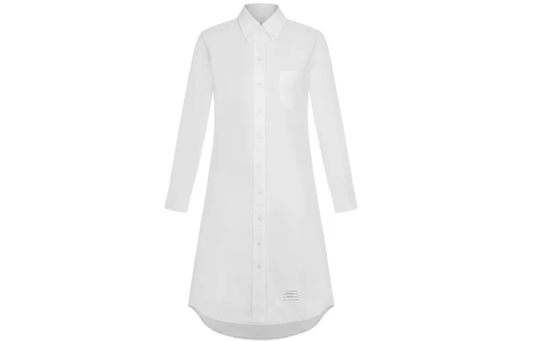 Thom Browne Long-Sleeve Shirt Dress