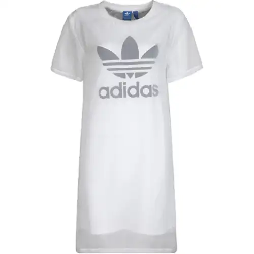 Adidas Originals Short Sleeved Dress Women's White