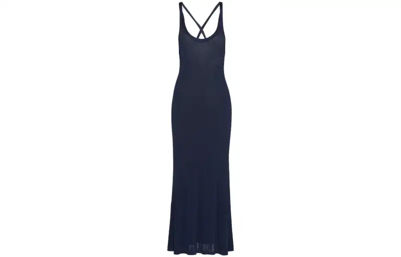 PRADA Sleeveless Dresses Women's Blue Moderate Mid Length