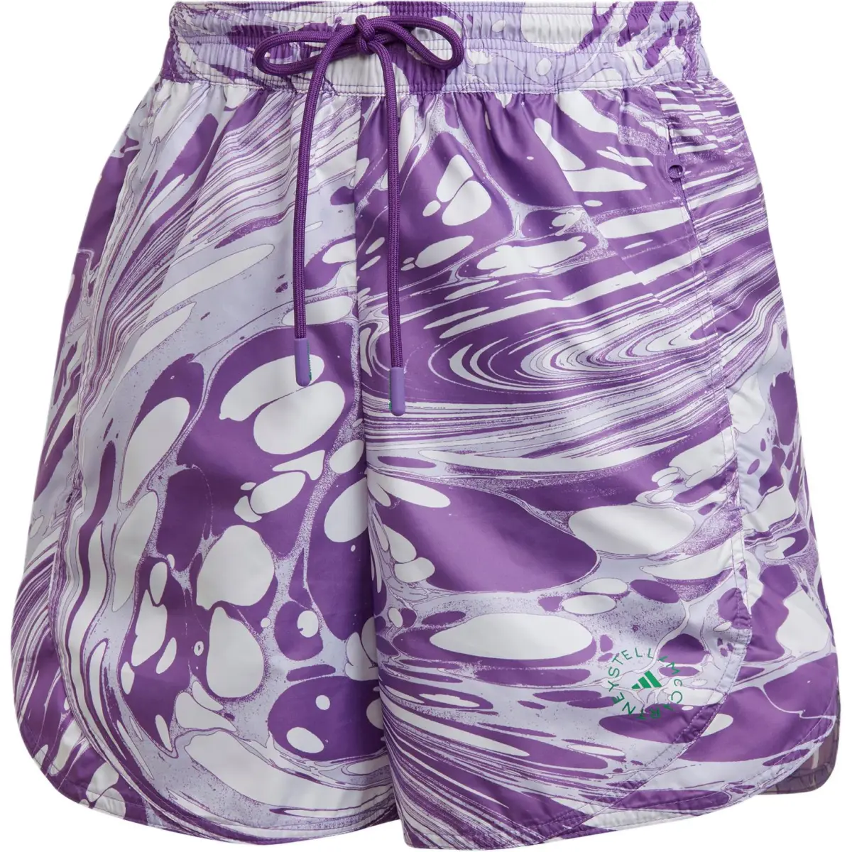 Adidas Casual Shorts Women's Purple Moderate Straight Fit Pants