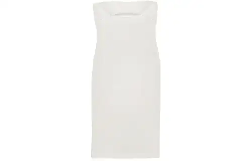SAINT LAURENT Cut-Out Strapless Midi Dress
