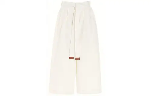 LOEWE Jeans Women's White Moderate Straight Fit Pants