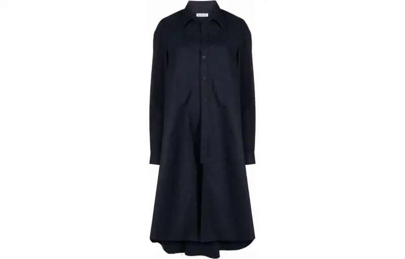 Balenciaga Long Sleeved Dresses Women's Blue