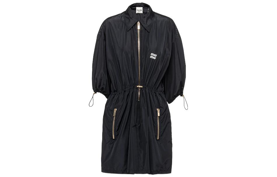 MIU MIU Technical Silk Mini dress
